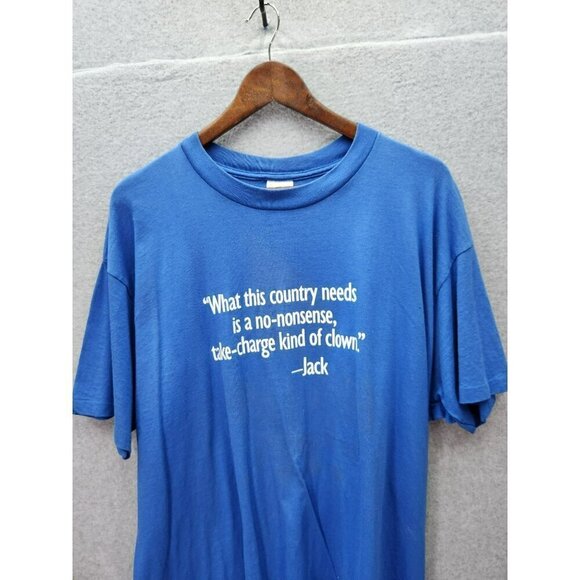 Delta Blue "Back Jack For President" XL Cotton T-Shirt - Picture 2 of 4